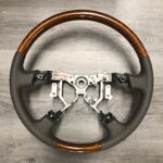 Lexus LS400 2000 Steering Wheel Restored to New Leather and Wood P0222