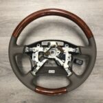 Lexus LS400 2000 Steering Wheel Restored to New Leather and Wood P0227