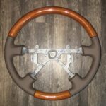 Lexus LS400 Platinum Series 2000 Steering Wheel Restored to New Leather and Wood P5546