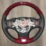 Lexus LS500 2018 Steering Wheel Restored to New Leather and Wood P8431