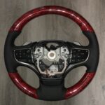 Lexus LS500 Steering Wheel Restored to New Leather and Wood P8642