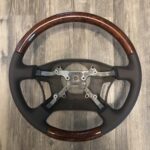 Lexus LX450 1996 Steering Wheel Restored to New Leather and Wood P4326