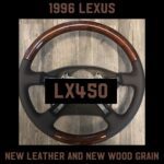 Lexus LX450 1996 Steering Wheel Restored to New Leather and Wood P6507