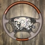 Lexus LX470 2005 Steering Wheel Restored to New Leather and Wood P4780