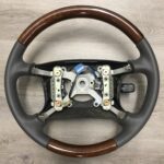 Lexus SC400 1992 Steering Wheel Restored to New Leather and Wood P8791