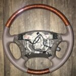 Lexus Steering Wheel Restored to New Leather and Wood P4574