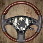 Lexus Steering Wheel Restored to New Leather and Wood P8714