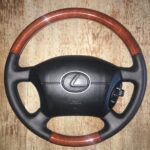 Lexus Steering Wheel Restored to New Leather and Wood P9519