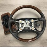 Lexus Steering Wheel and Boot Restored to New Leather and Wood P8454