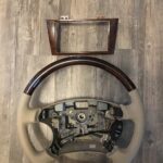 Lexus Steering Wheel and Dash Piece Restored to New Leather and Wood P7007