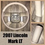 Lincoln Mark LT 2007 Steering Wheel and Gearshift Knob Restored to New Leather P3875