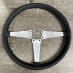 MG 1974 Steering Wheel Restored to New Leather P6820