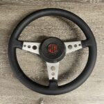 MG MGB 1979 Steering Wheel Restored to New Leather P7449