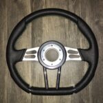 Malibu Wakesetter 2004 Boat Steering Wheel Restored to New Leather P6468