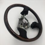 Mazda Miata 2000 Steering Wheel Restored to New Leather and Wood P2120