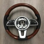 Mercedes Sprinter 2019 Steering Wheel Restored to New Leather and Wood P9208