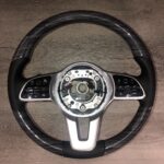 Mercedes Steering Wheel Restored to New Leather and Wood P1426