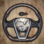 Nissan Maxima 2017 Steering Wheel and Gearshift Knob Restored to New Leather and Wood P9137