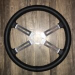 Oldsmobile Cutlass Supreme SX 1970 Steering Wheel Restored to New Leather P4579