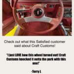 Oldsmobile Hurst Cutlass 1982 Steering Wheel Restored to New Leather P1275