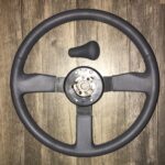 Pontiac Fiero SE 1985 Steering Wheel and Gearshift Knob Restored to New Leather P5694