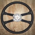 Porsche 1973 Steering Wheel Restored to New Leather P9055