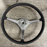Porsche 356 SC 1963 Steering Wheel Restored to New Leather P6632