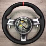 Porsche 911 2013 Steering Wheel Restored to New Leather P0449
