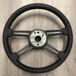 Porsche 912E 1976 Steering Wheel Restored to New Leather P9974