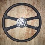 Porsche 914 1973 Steering Wheel Restored to New Leather P9075