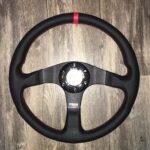 Porsche 944 1986 MOMO Steering Wheel Restored to New Leather P4170
