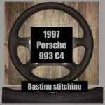 Porsche 993 C4 1997 Steering Wheel Restored to New Leather P4162