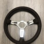 Porsche Nardi 1991 Steering Wheel Restored to New Leather P9550