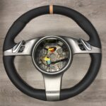 Porsche Panamera 2010 Steering Wheel Restored to New Leather P8331
