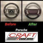 Porsche Steering Wheel Restored to New Leather BEFORE AFTER P0562