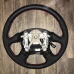 Subaru Imprezza 2000 Steering Wheel Restored to New Leather P4591