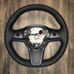 Tesla Steering Wheel Restored to New Leather P0929