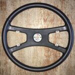 Toyota Celica 1977 Steering Wheel Restored to New Leather P8905