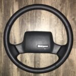 Toyota Land Cruiser 1988 Steering Wheel Restored to New Leather P2331