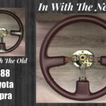 Toyota Supra 1988 Steering Wheel Restored to New Leather BEFORE AFTER P1294