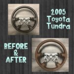 Toyota Tundra 2005 Steering Wheel Restored to New Leather BEFORE AFTER P0695