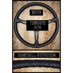 Triumph GT6 1970 Steering Wheel Restored to New Leather P8998