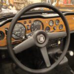Triumph Steering Wheel Restored to New Leather P2560
