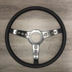 Triumph TR6 1969 Steering Wheel Restored to New Leather P8310