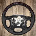 Volvo V70 2004 Steering Wheel Restored to New Leather and Wood P4042