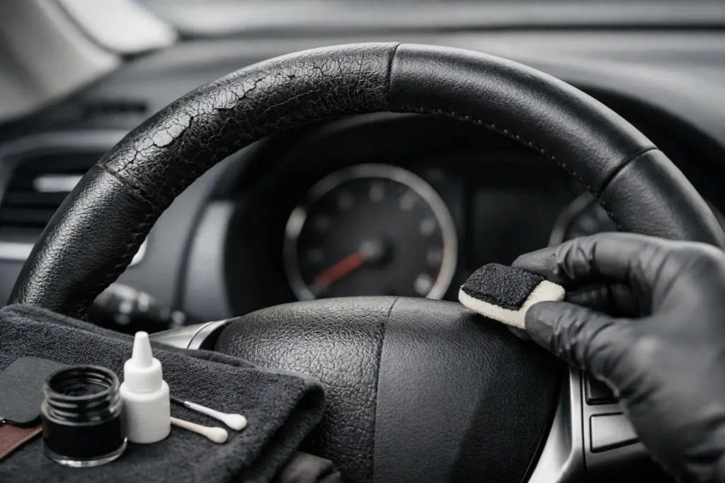 Cracked Leather Steering Wheel Repair Guide