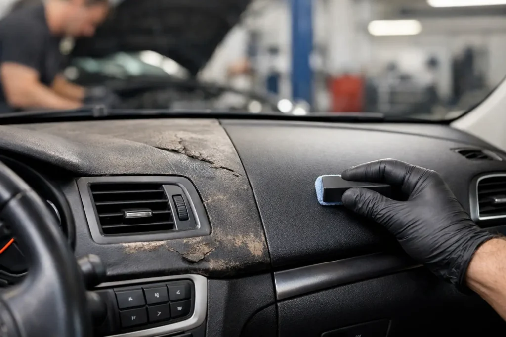 What a Dash Trim Restoration Service Fixes