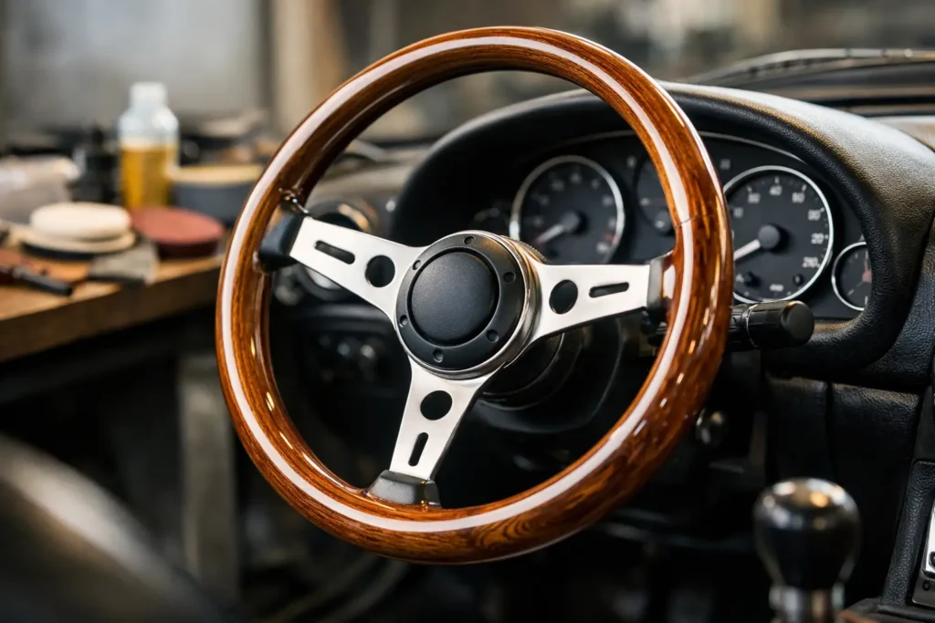 Wood Grain Steering Wheel Restoration Done Right