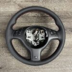 BMW 330i 2004 Steering Wheel Restored to New Leather P9790