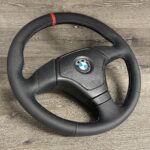 BMW M3 328i 1997 Steering Wheel Restored to New Leather P9549